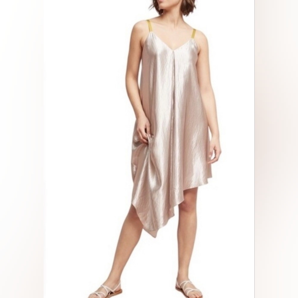 Anthropologie Asymmetrical Cream Dress